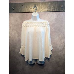 JPR studio flowy off the shoulder boho top xl